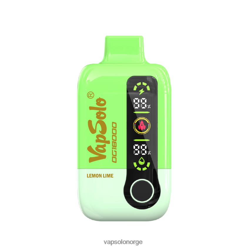 VapSolo Oslo - VapSolo DG18000 engangs vape D6D2ZT50 sitron lime