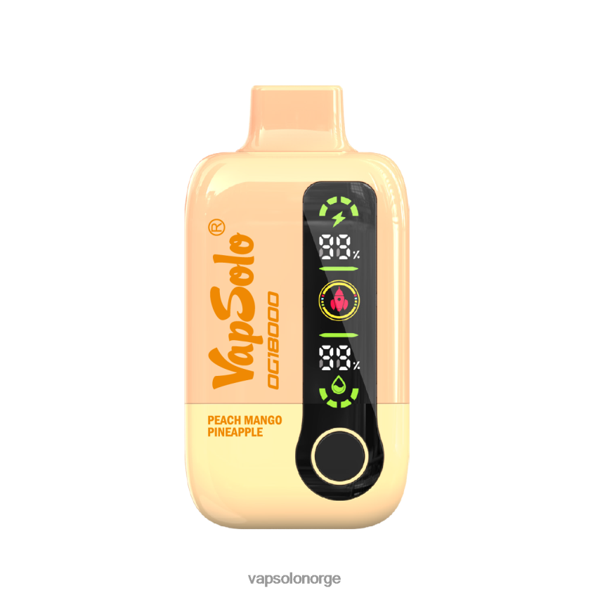 VapSolo Oslo - VapSolo DG18000 engangs vape D6D2ZT53 fersken mango ananas