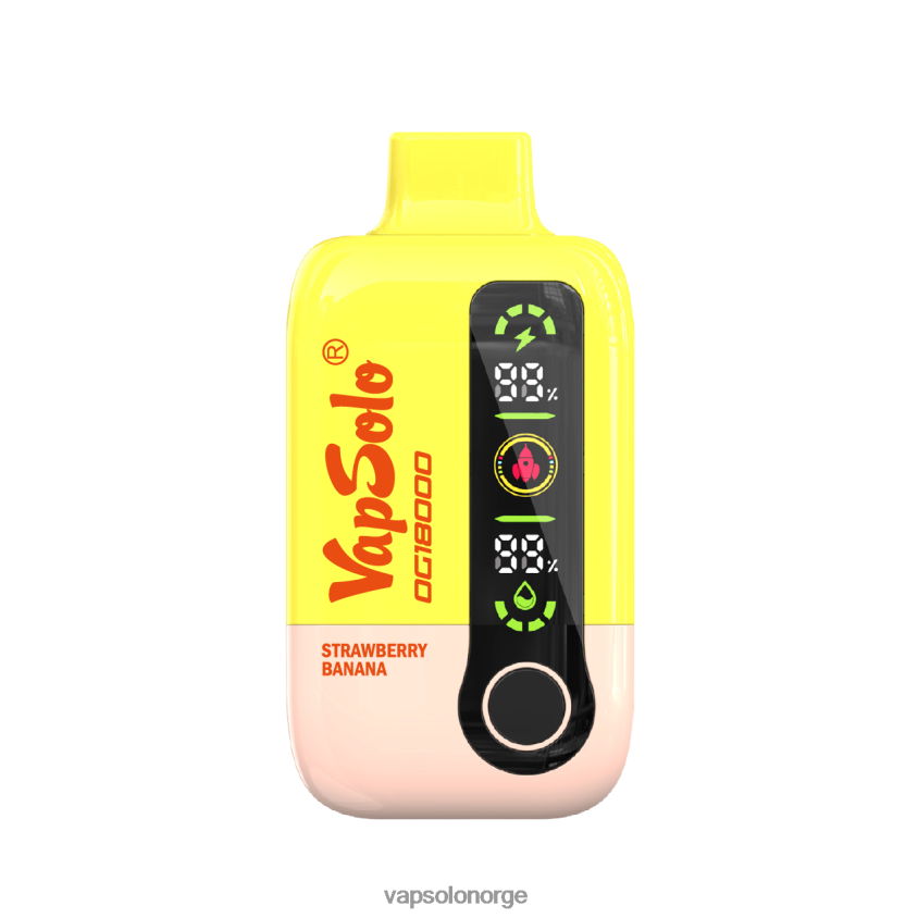VapSolo Oslo - VapSolo DG18000 engangs vape D6D2ZT56 jordbær banan