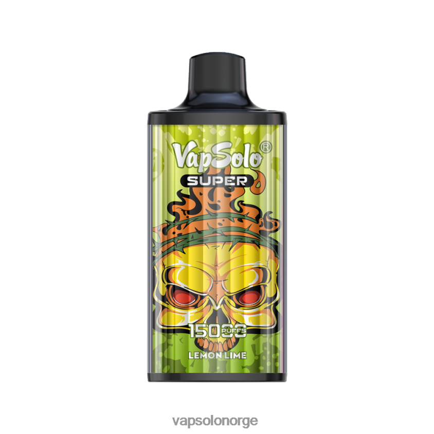 VapSolo Nikotin - VapSolo SUPER engangs vape D6D2ZT18 sitron lime