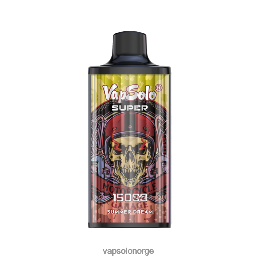 VapSolo Nikotin - VapSolo SUPER engangs vape D6D2ZT24 sommerdrøm