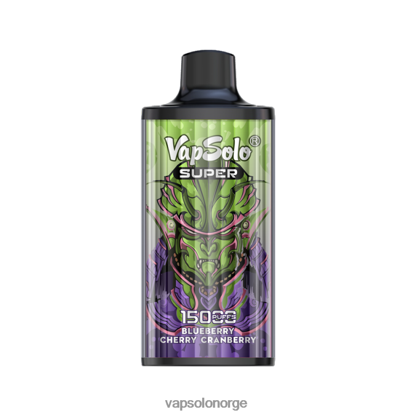 VapSolo Norge - VapSolo SUPER engangs vape D6D2ZT16 blåbær kirsebær tranebær