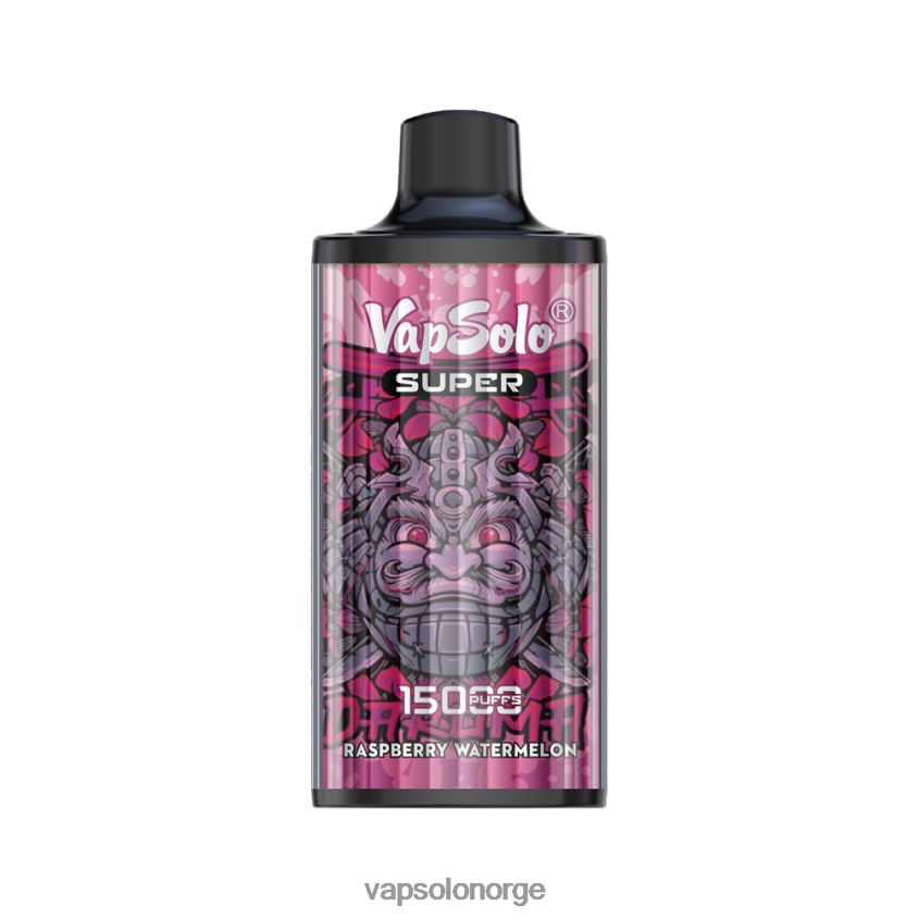 VapSolo Norge - VapSolo SUPER engangs vape D6D2ZT19 bringebær vannmelon