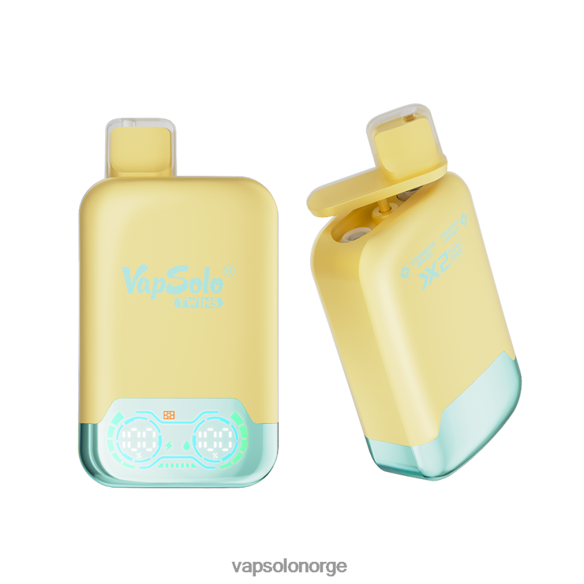 VapSolo Norge - VapSolo TWINS engangs vape D6D2ZT31 ananas kokos og jordbær banan
