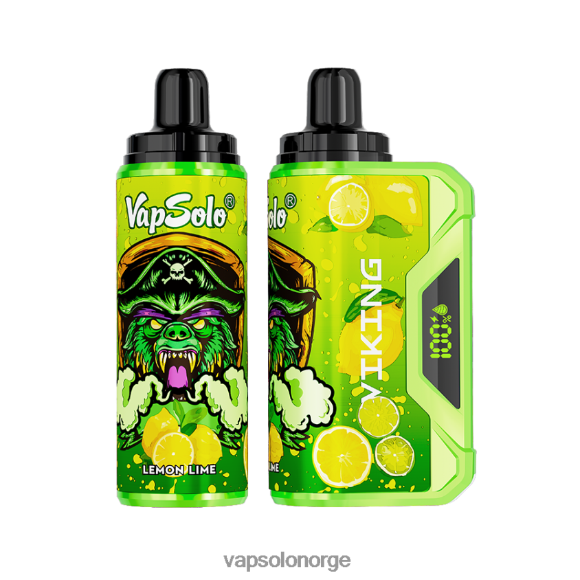 VapSolo Norge - VapSolo VIKING engangs vape D6D2ZT40 sitron lime