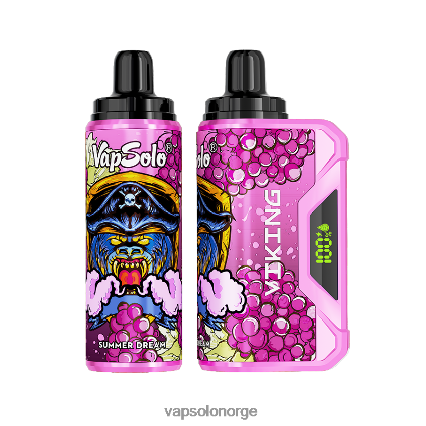 VapSolo Oslo - VapSolo VIKING engangs vape D6D2ZT47 sommerdrøm