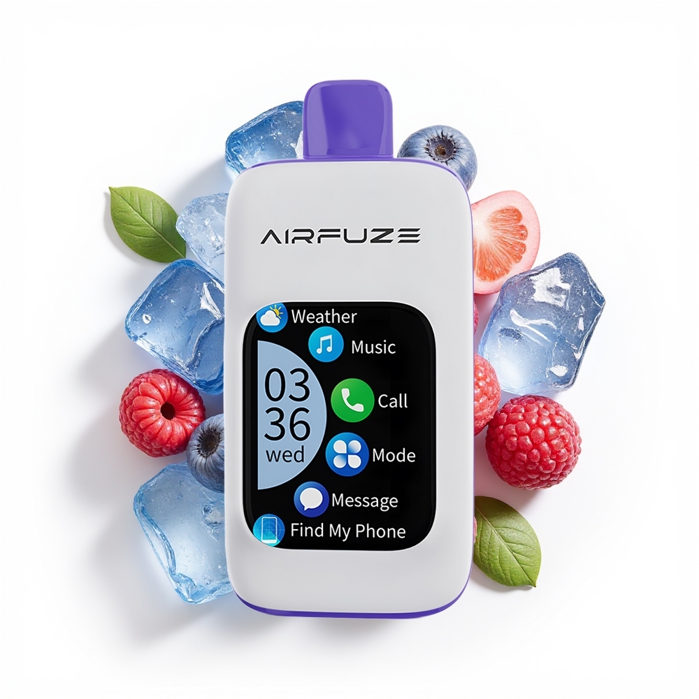 AirFuze Smart 30000 Blå Bringebær Is med Touch Skjerm