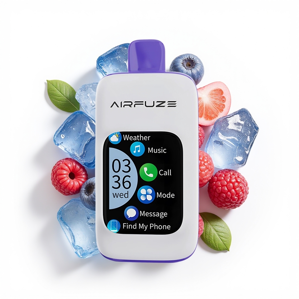 AirFuze Smart Pro 40000 Blå Bringebær Is med Trinnjustering