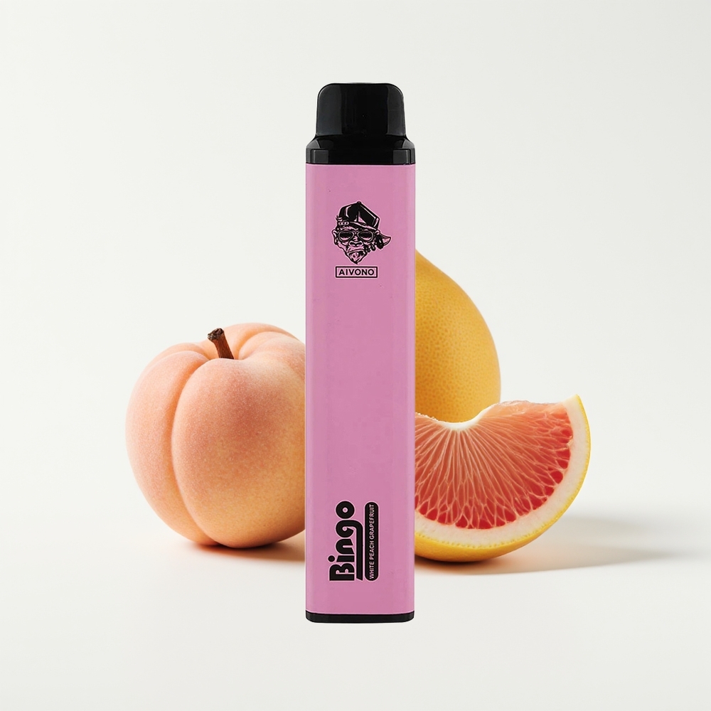 Aivono Aim Bingo 4000 Hvit Fersken Grapefrukt Kompakt