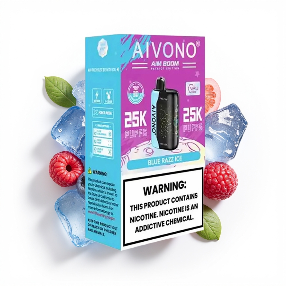 Aivono Aim Boom 25000 Blå Bringebær Is med 650mAh