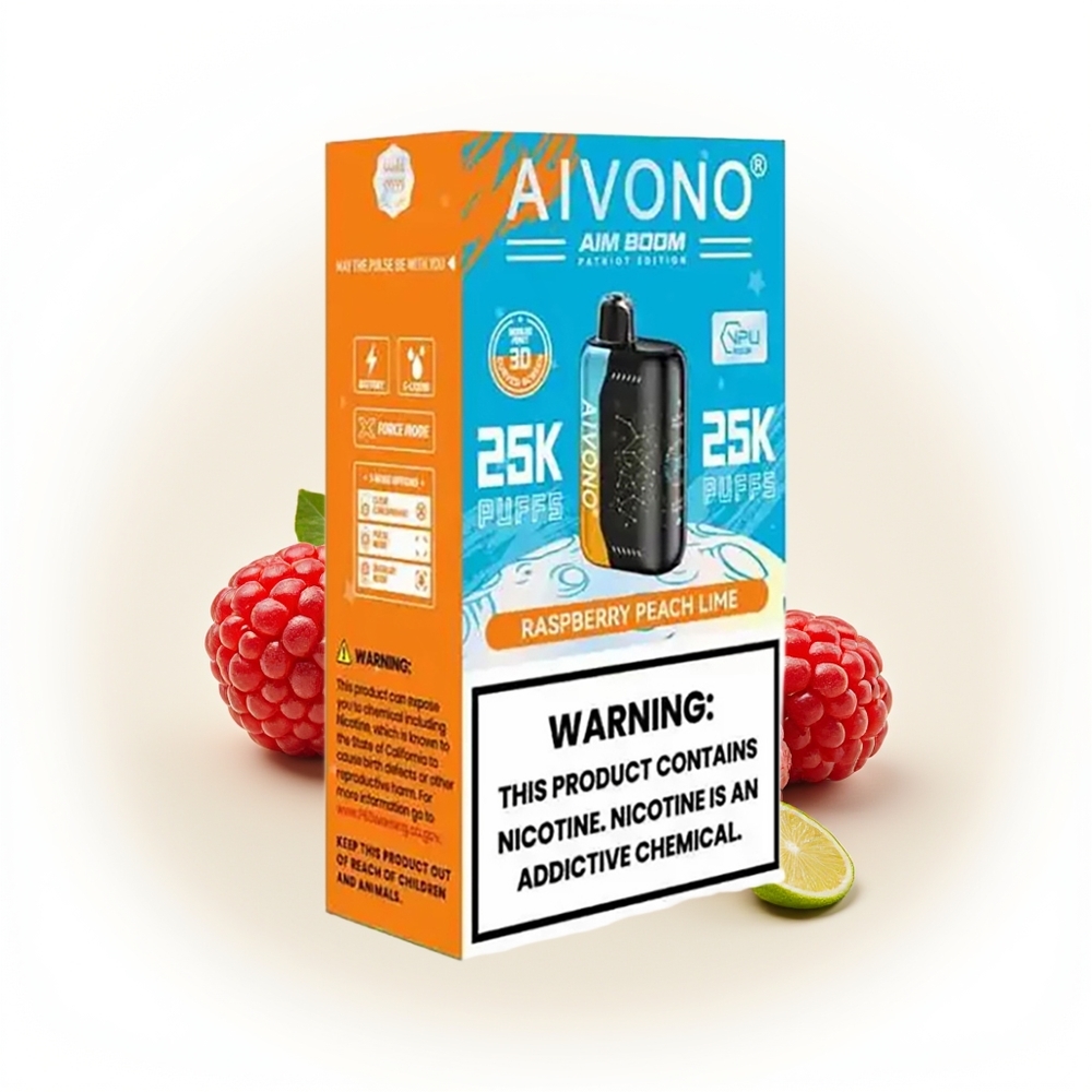 Aivono Aim Boom 25000 Bringebær Fersken Lime Type-C