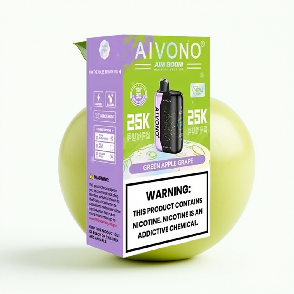 Aivono Aim Boom 25000 Grønt Eple Drue Type-C Lading