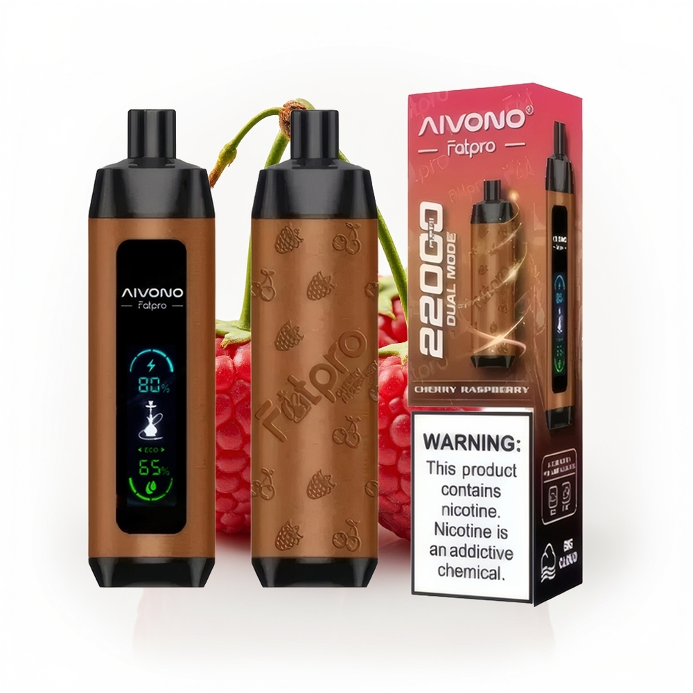 Aivono Aim Fatpro 22000 Kirsebær Bringebær Eco Mode