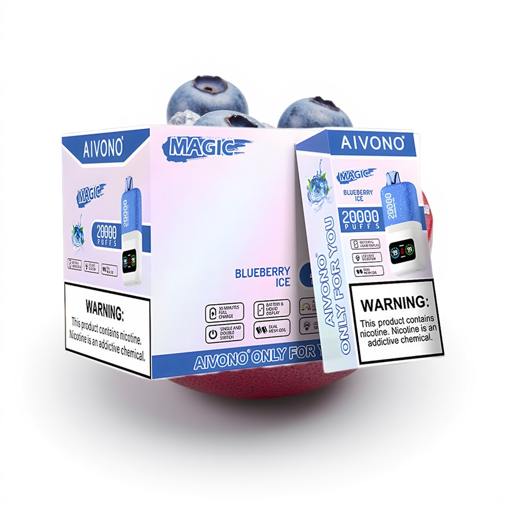 Aivono Aim Magic 20000 Blåbæris med LCD-skjerm