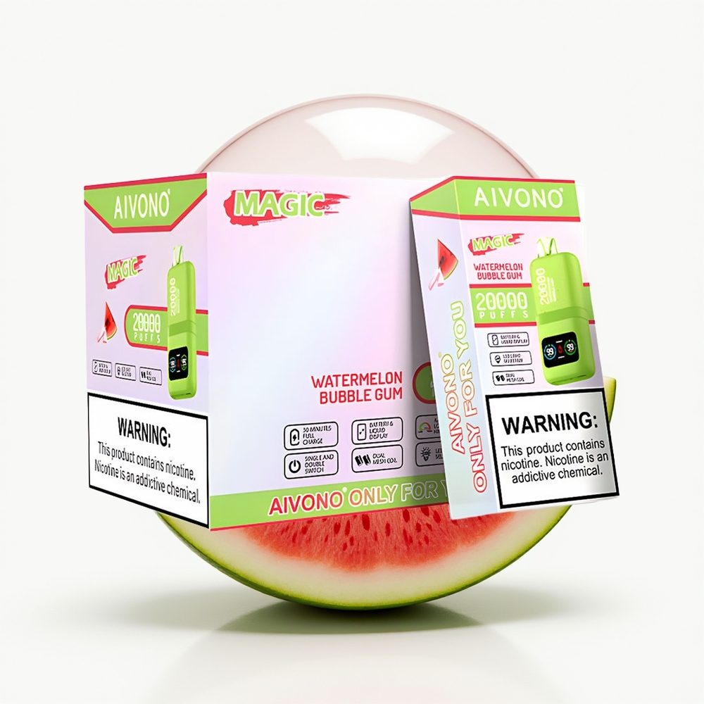 Aivono Aim Magic 20000 Vannmelon Bobletyggis med Dual Mesh Coils