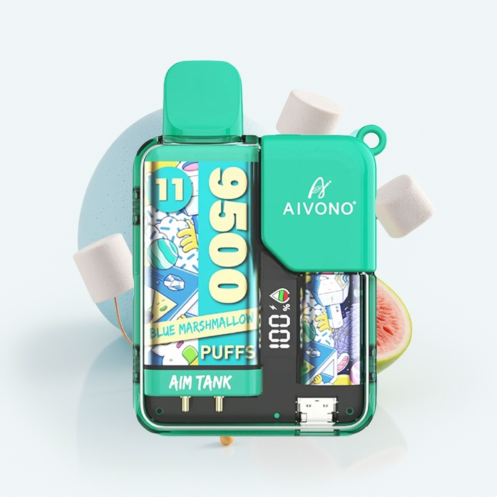 Aivono Aim Tank 9500 Blå Marshmallow LCD Skjerm