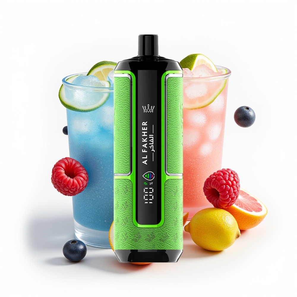 Al Fakher Crown Bar 15K Hypermax Blå Bringebær Lemonade 600mAh