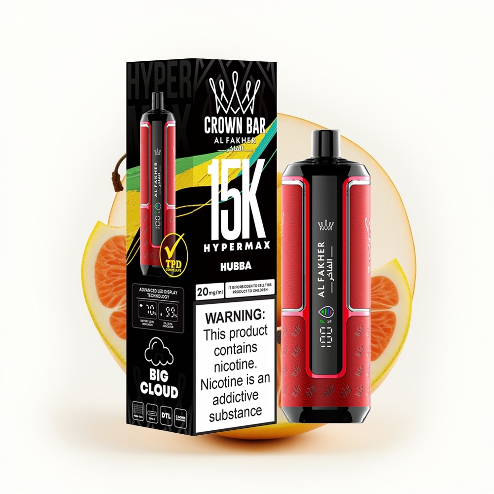 Al Fakher Crown Bar 15K Hypermax Hubba Storm Lite