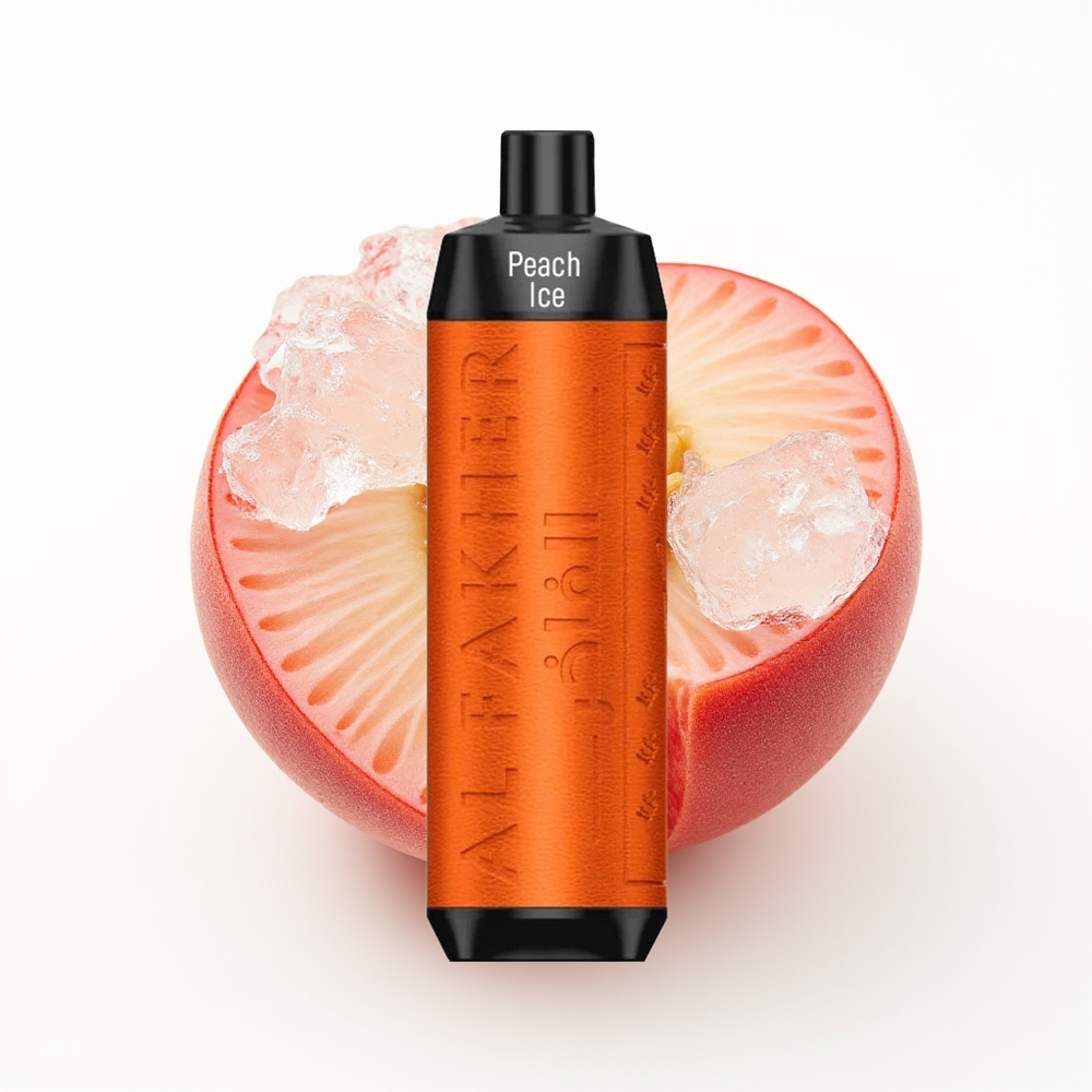 Al Fakher Crown Bar 8000 Crystal Fersken Is med Type-C-lading