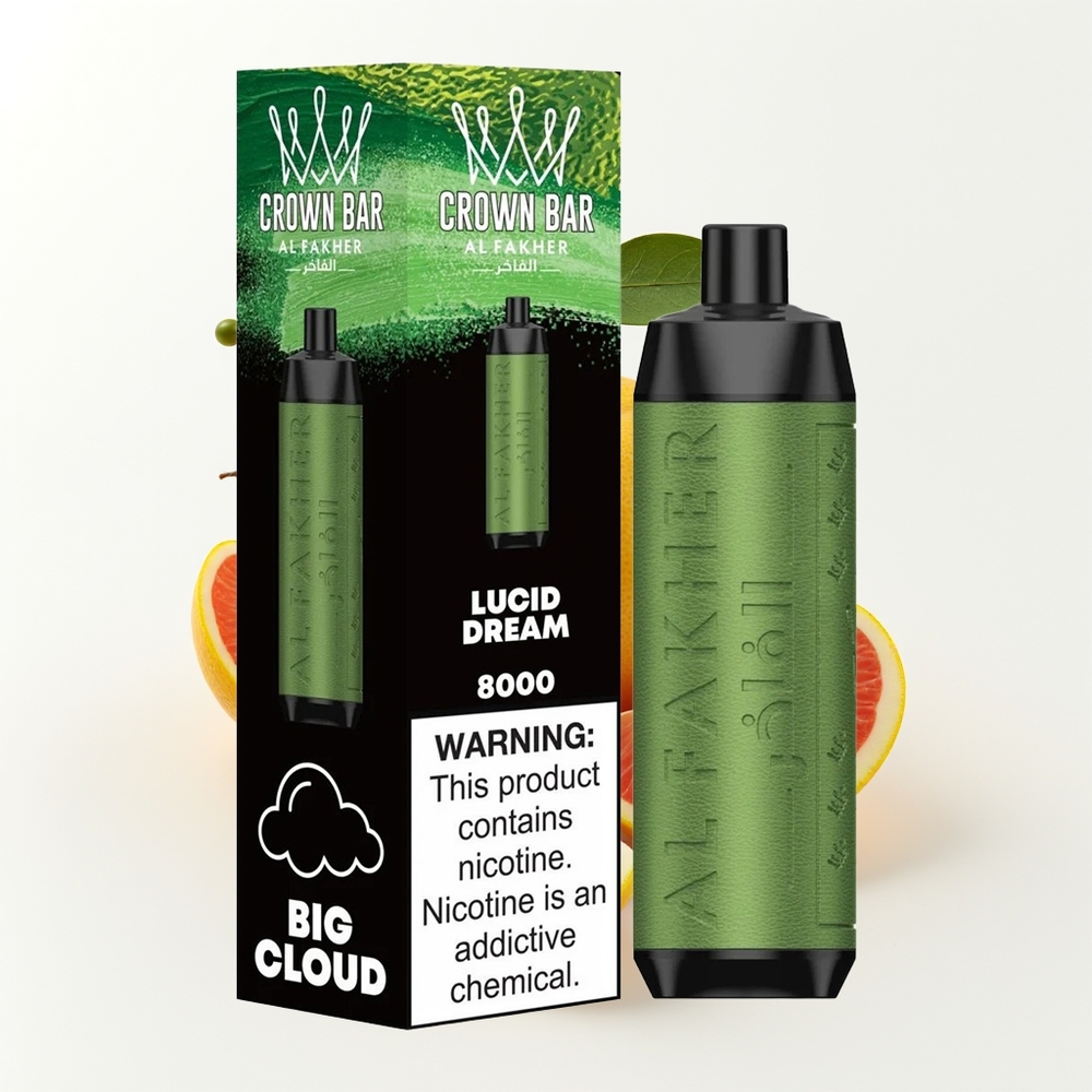 Al Fakher Crown Bar 8000 Crystal Klarsynlig Drøm 600mAh