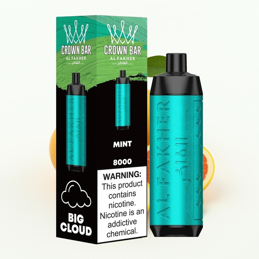 Al Fakher Crown Bar 8000 Crystal Mynte 600mAh Type-C