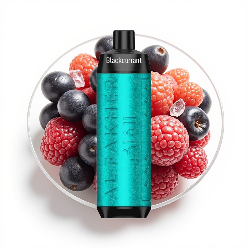 Al Fakher Crown Bar 8000 Crystal Svartrips Is med Type-C Lading