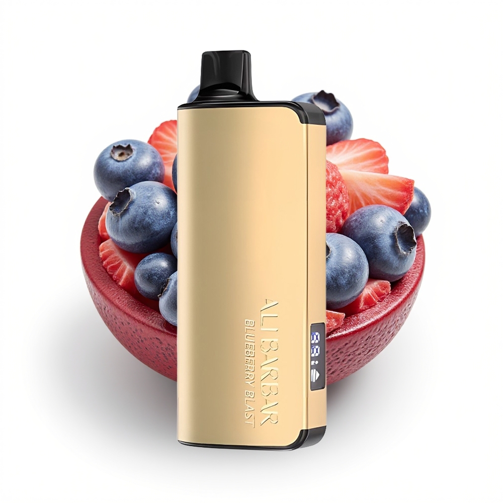 Alibarbar Ingot 9000 Blåbærsmell med 22ml Kapasitet