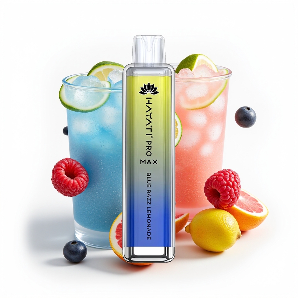 Hayati Pro Max 4000 Blå Bringebær Lemonade 1400mAh