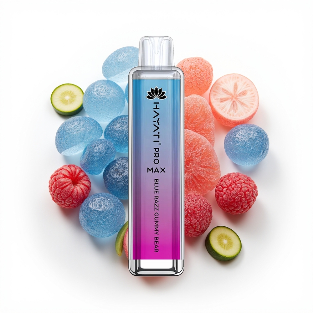 Hayati Pro Max 4000 Blå Razz Gummy Bjørn Med 1400mAh Batteri