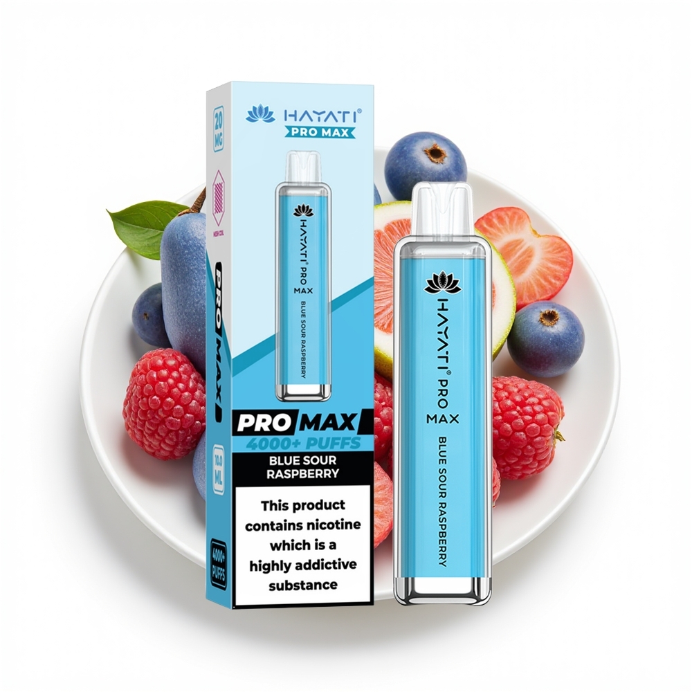 Hayati Pro Max 4000 Blå Sur Bringebær med 1400mAh Batteri