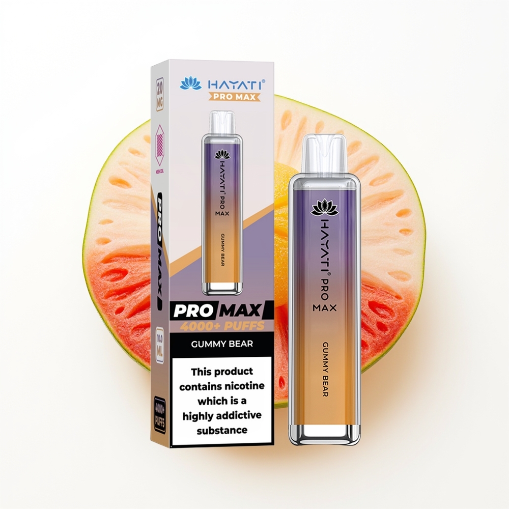 Hayati Pro Max 4000 Gummy Bjørn Lysende Batteri