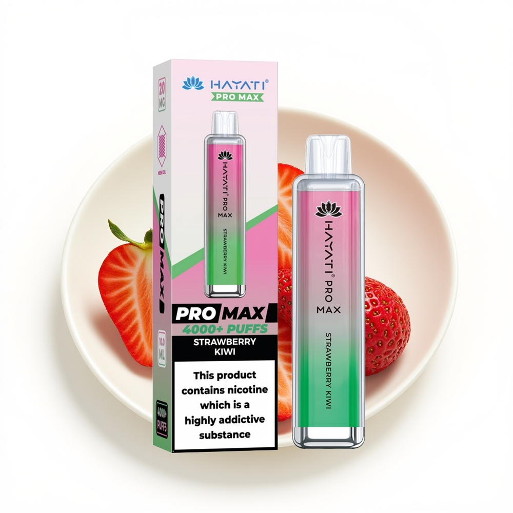 Hayati Pro Max 4000 Jordbær Kiwi Dual Mesh Coil