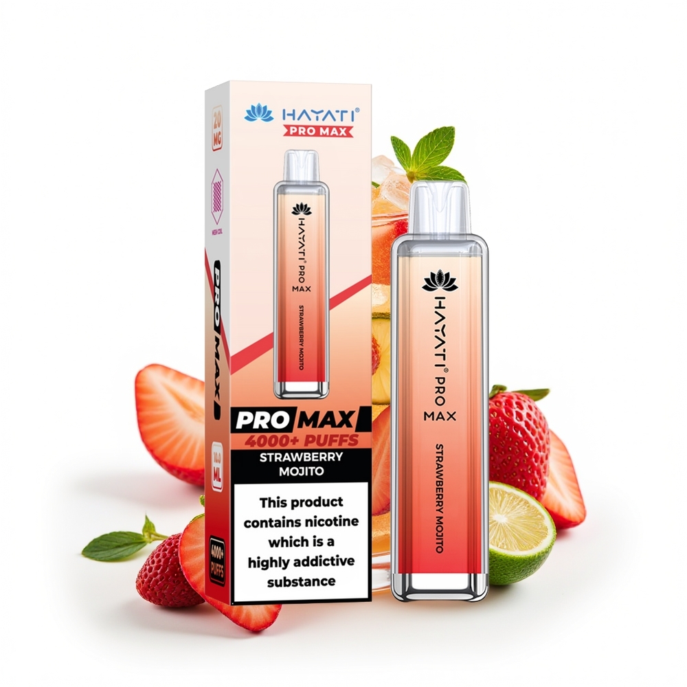 Hayati Pro Max 4000 Jordbær Mojito 1400mAh