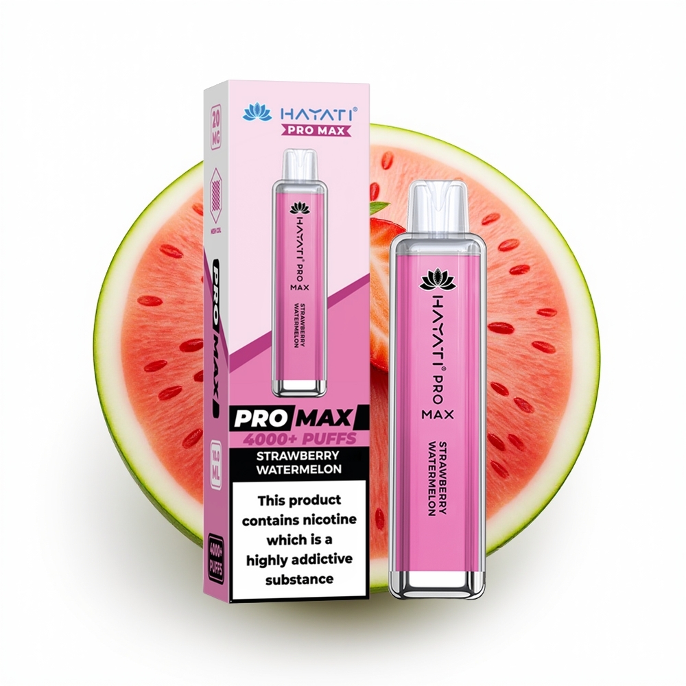 Hayati Pro Max 4000 Jordbær Vannmelon Oppladbar