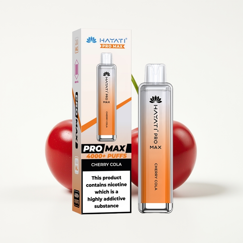 Hayati Pro Max 4000 Kirsebær Cola 1400mAh Oppladbar