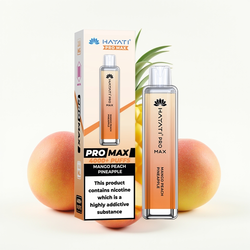 Hayati Pro Max 4000 Mango Fersken Ananas Dual 1.1 Ohm Mesh Coil