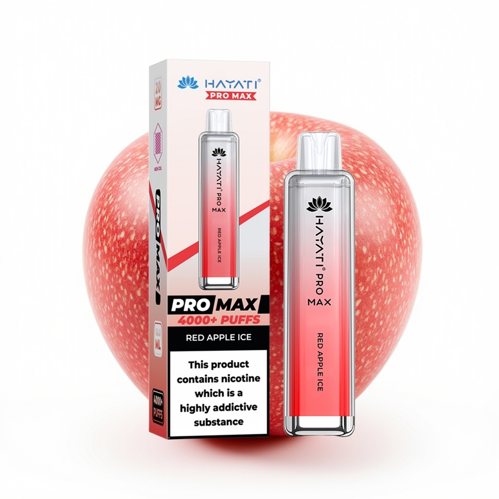 Hayati Pro Max 4000 Rød Eple Is Dual 1.1 Ohm Mesh Coil