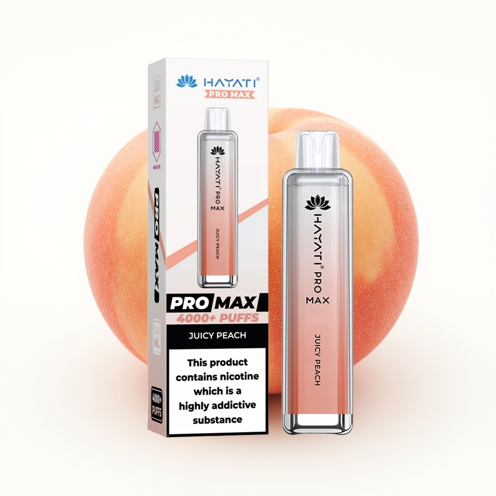 Hayati Pro Max 4000 Saftig Fersken Dual Mesh Coil