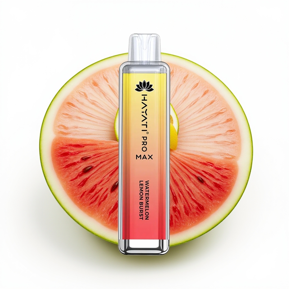 Hayati Pro Max 4000 Vannmelonen Sitron Eksplosjon Med 1,1 Ohm Mesh Spole