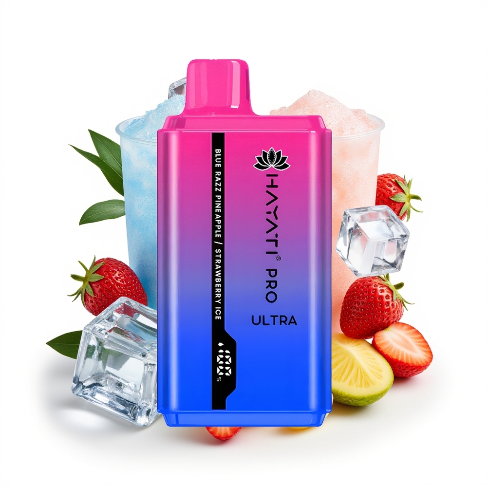 Hayati Pro Ultra 15000 Blå Bringebær Ananas Is Ultra 850mAh