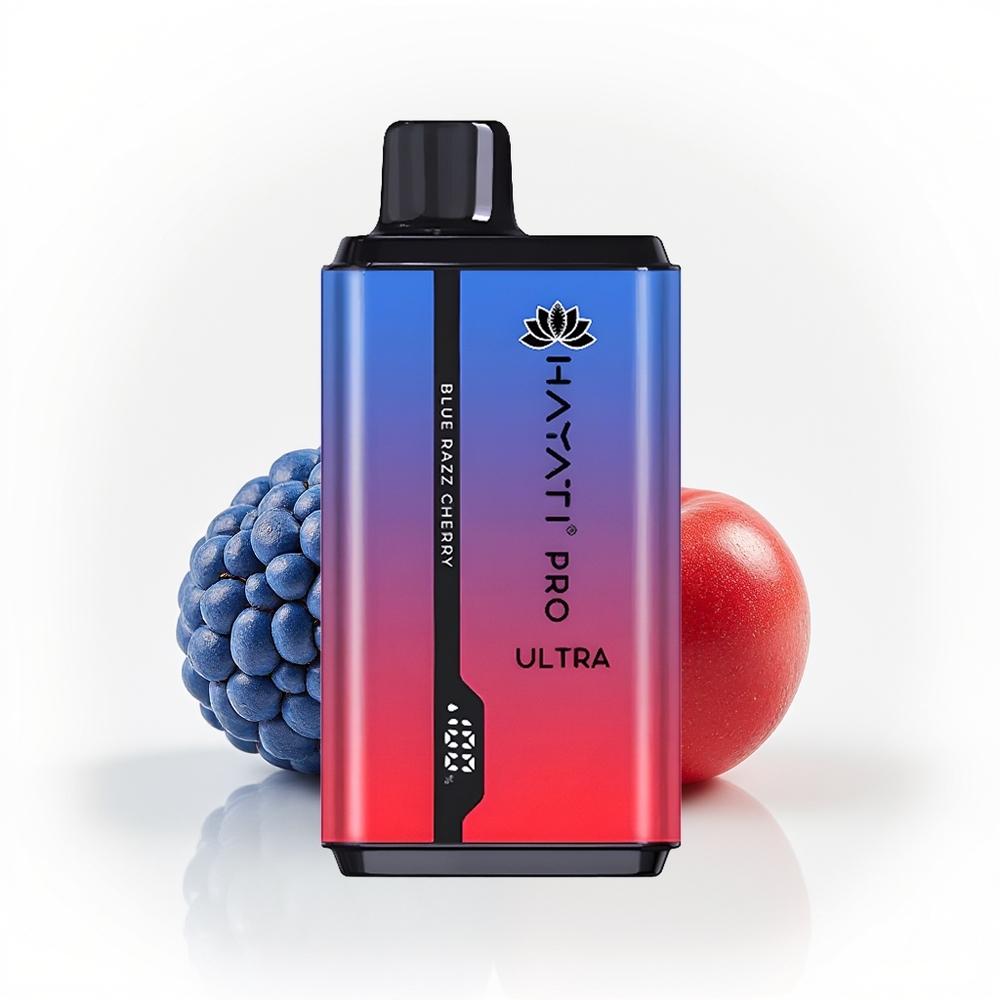 Hayati Pro Ultra 15000 Blå Bringebær Kirsebær 12ml
