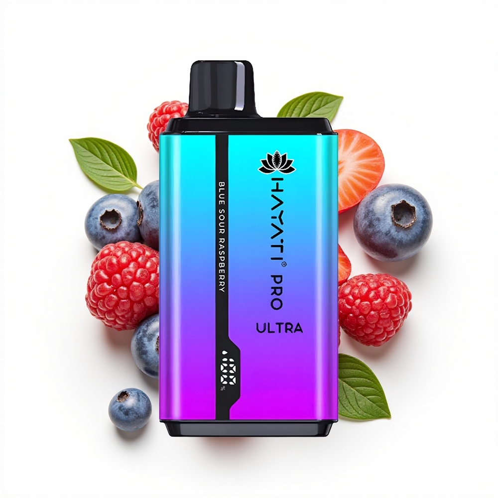 Hayati Pro Ultra 15000 Blåbær Bringebær Menthol 850mAh