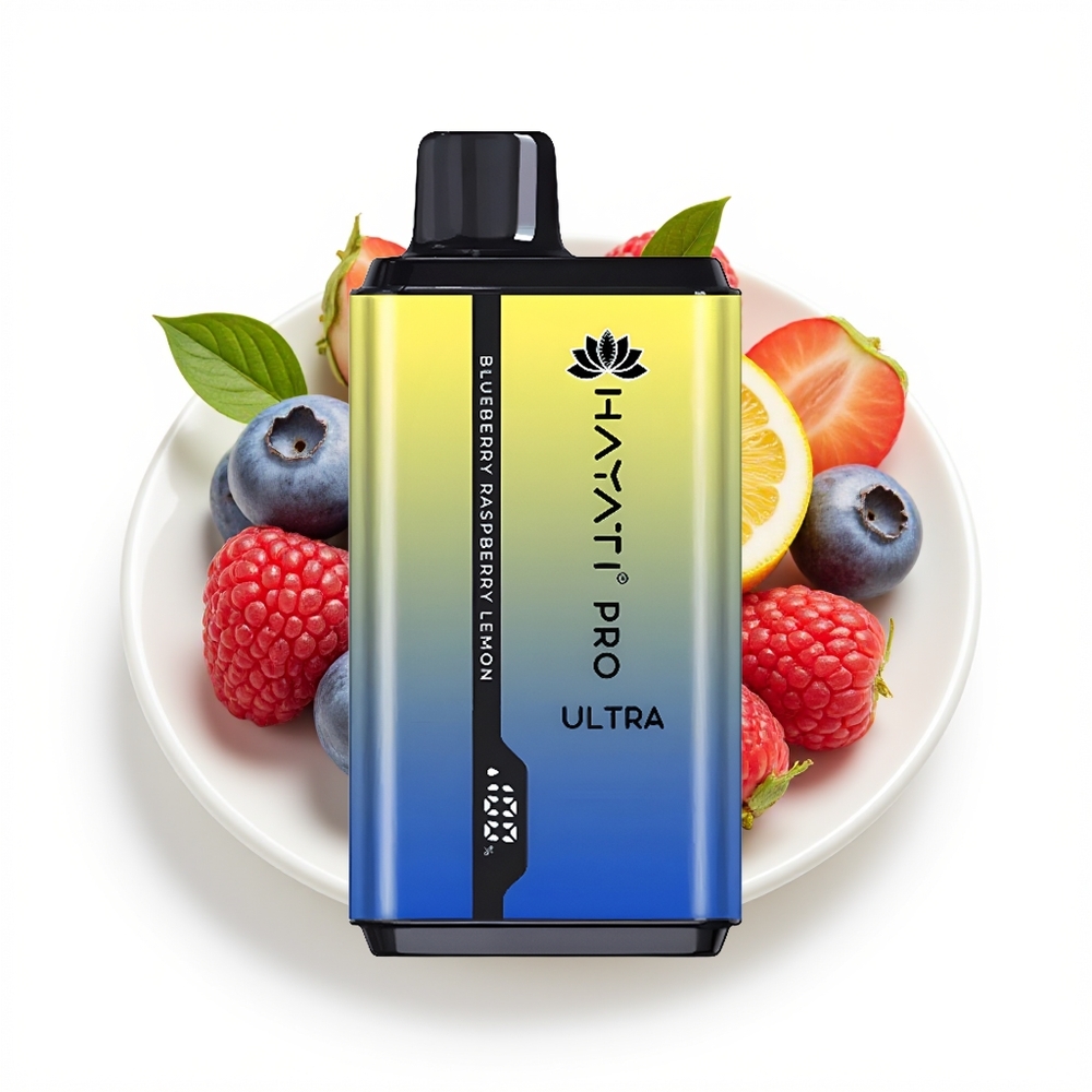 Hayati Pro Ultra 15000 Blåbær Bringebær Sitron 850mAh