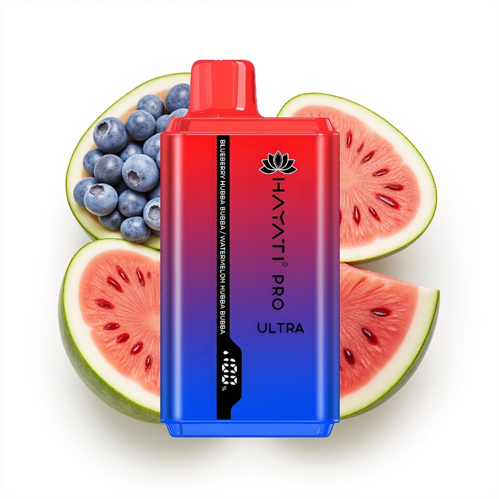 Hayati Pro Ultra 15000 Blåbær Hubba Bubba Vannmelon Hubba Bubba 49 Smaker