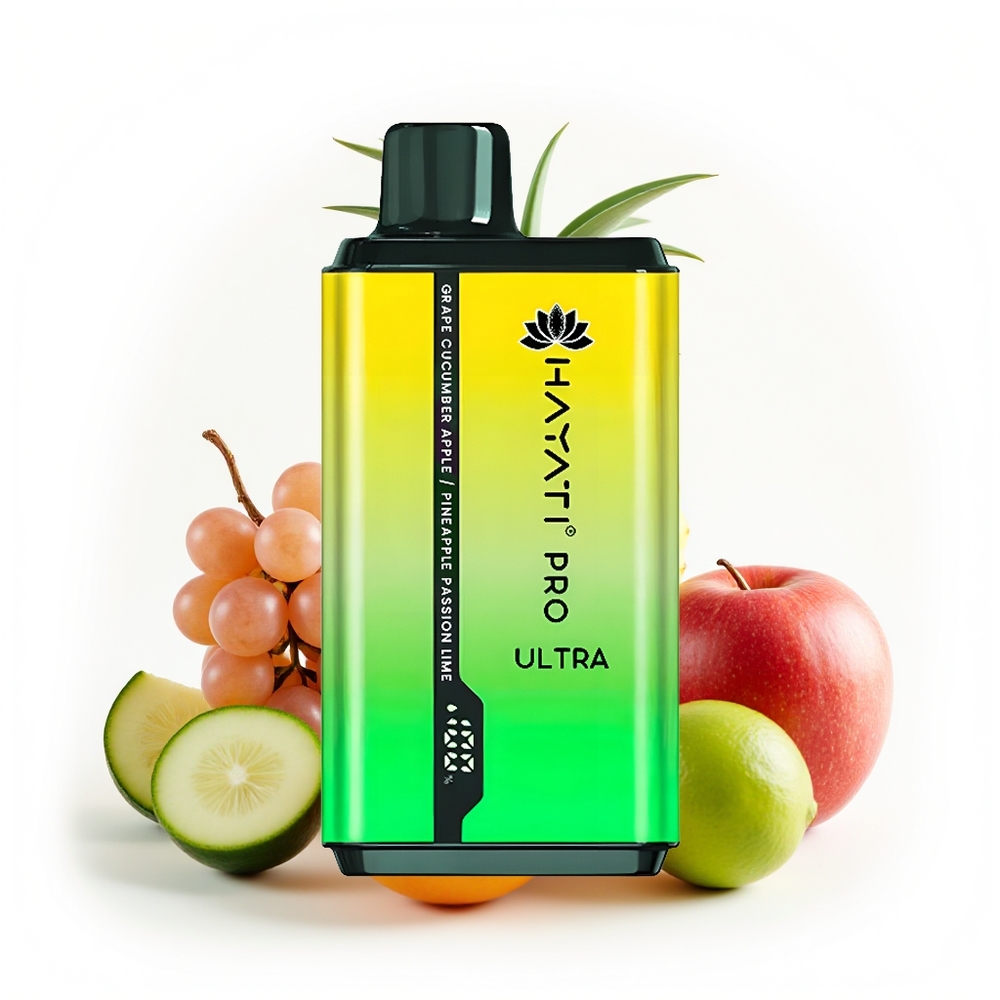 Hayati Pro Ultra 15000 Drue Agurk Eple Ananas Lidenskap 850mAh