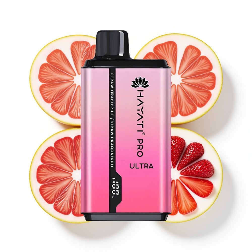 Hayati Pro Ultra 15000 Jordbær Grapefrukt Jordbær Dragefrukt 850mAh