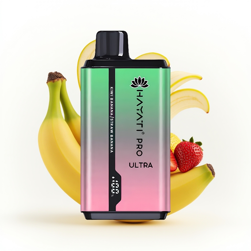 Hayati Pro Ultra 15000 Kiwi Banan Jordbær Banan 49 Smaker