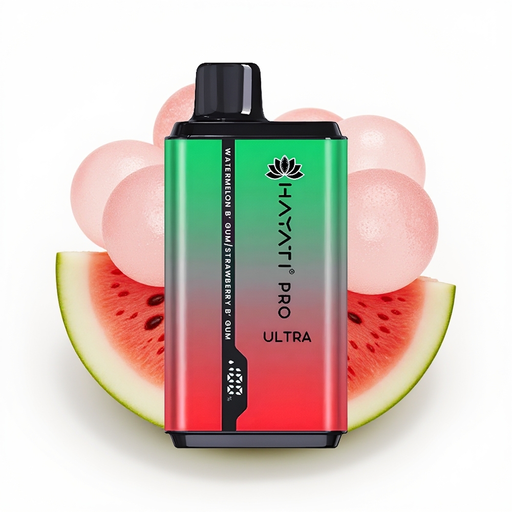 Hayati Pro Ultra 15000 Vannmelon Tyggegummi Jordbær Tyggegummi 850mAh