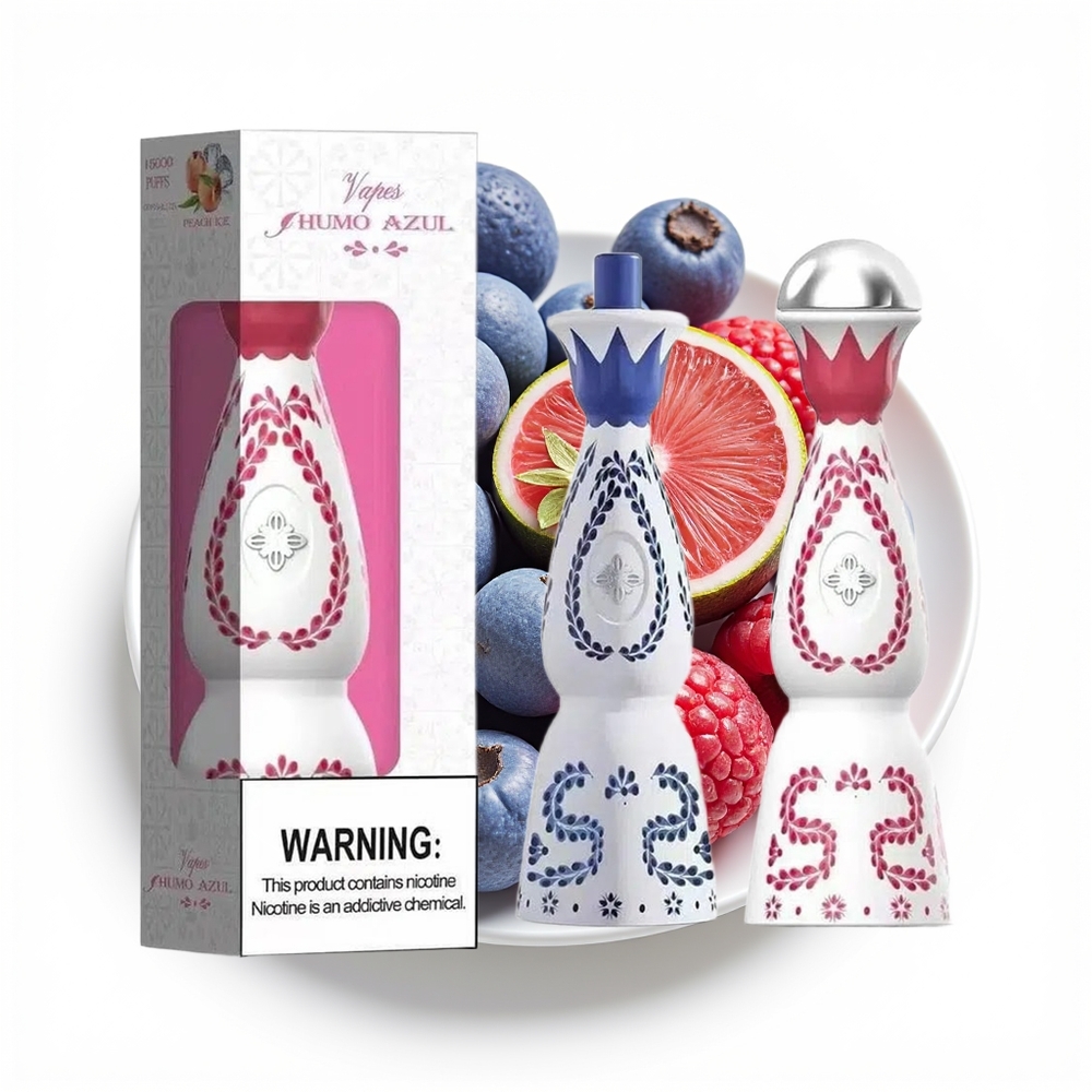 Humo Azul 15000 Blå Bringebær 15000 Puffs 20mL