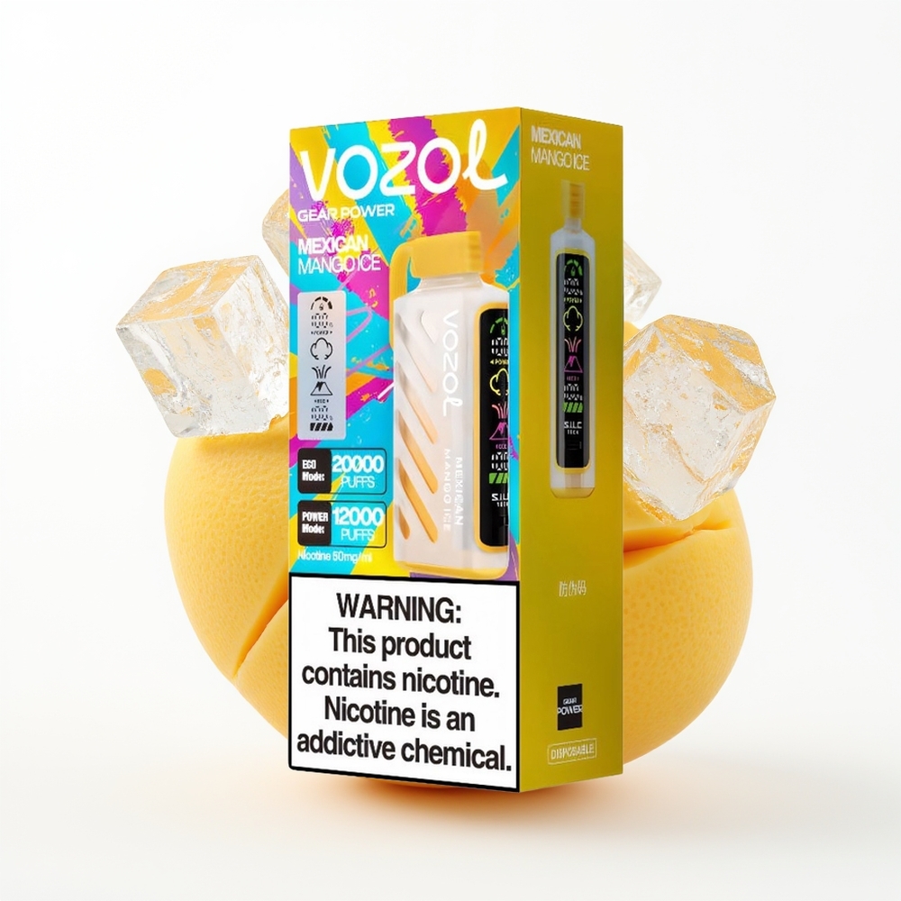 VOZOL Gear Power 20000 Norsk Mango Is med Dual Mesh Coil